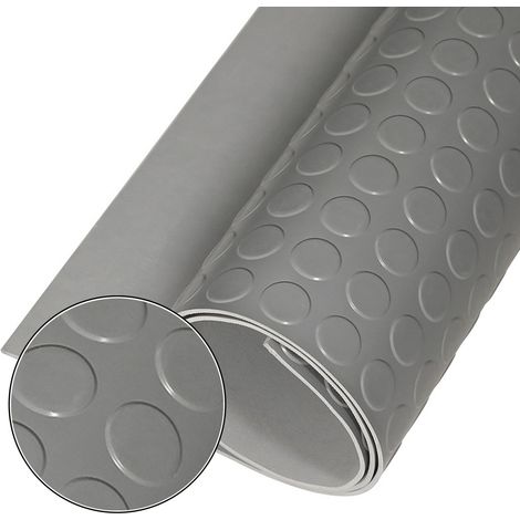 1mt x 20mt Pavimento antiscivolo bolflex bullonato copripavimento bollato in pvc 1,2mm - GRIGIO CHIARO