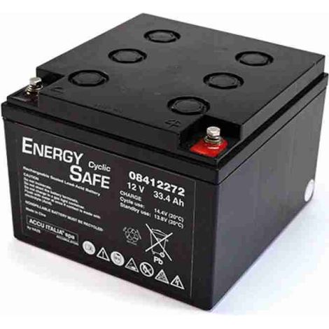 Pb AGM VRLA Batterie Energy Safe Cyclic Serie 12V 33,4Ah C20 (FM5)