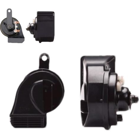 Corne à air d'escargot - 12 V étanche pour moto - Corne de traction - Accessoire de voiture - Haut-parleur stéréo de voiture - Klaxon à air de bateau pour conversion, vélos, SUV (1/5)
