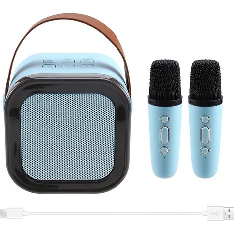 K12 sans Fil Enceinte Bluetooth Multifonction avec 2 Microphone RGB Portable Lecteur de Musique Karaoké Machine (1/5)