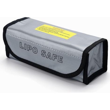 Bolsa protectora ignífuga para baterías LiPo Guard (3 unidades), bolsa de seguridad para baterías Lipo, protección contra incendios y explosiones (18,5 x 7,5 x 6 cm) (1/5)