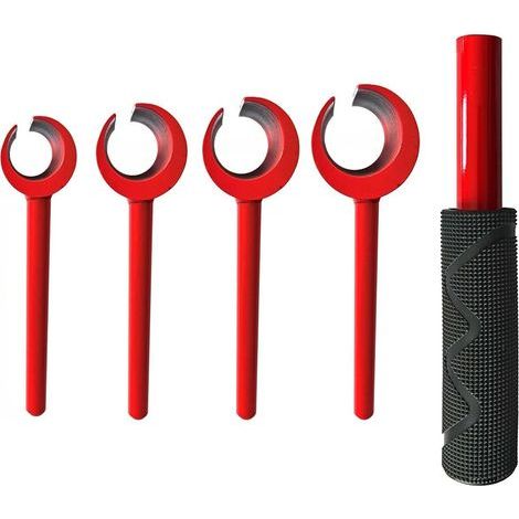 Set of 4 hinge adjustment keys 14-25mm - For correcting door gaps (handle included) (1/5)