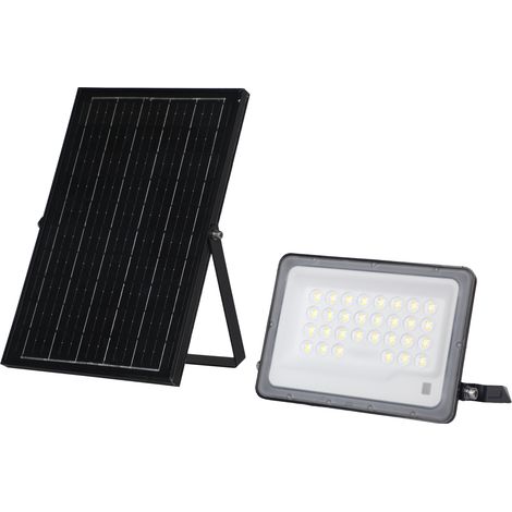 100-W-Solar-LED-Projektor, 5 V/10 W, Panel 6,5 W, 1000 lm, 90°, IP65, 3CCT (einstellbare Lichtfarbe) (1/3)