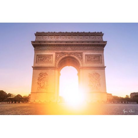 Tableau sur verre synthétique Arc de Triomphe 65x97 cm - Impression sur Verre synthétique - Image HD  imprimée sur Verre synthétique - Tableau mural décoratif - Fabriqué en France (1/4)