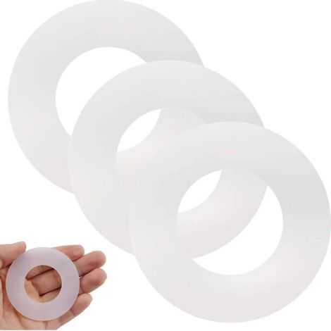 3er-Set Dichtungen für Geberit Spülkästen – Flexibles, korrosionsbeständiges Silikon – Abmessungen 63 x 32 mm – Optimale Abdichtung (1/5)
