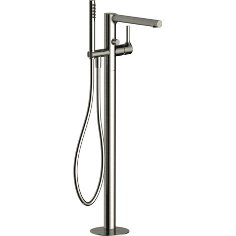 RAK Sorrento Brushed Nickel Freestanding Bath Shower Mixer Tap - RAKSOR3014N (1/2)