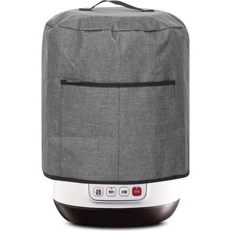 Housse de protection ronde pour autocuiseur avec poche, accessoire pour appareils de cuisine, noir, 38 x 38,7 cm (1/5)