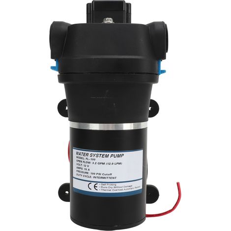 Pompe à eau à membrane haute pression électrique micro surpresseur volumétrique DC12V 100psi 3.2GPM (1/5)