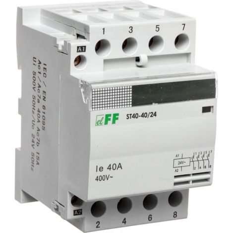 Contattore modulare 40A 4Z 0R 24V AC ST40-40-24V