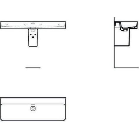 Ideal Standard Strada II Waschtisch 1200mm, ohne Hahnloch, mit (1/5)