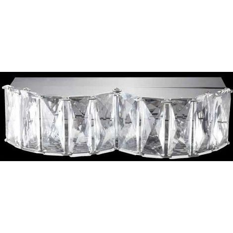 Aplique led  cristal zurique 8w 690lm 4000k 6x20,5
