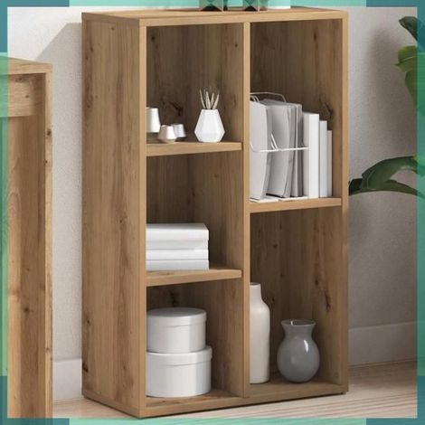 Bibliothèque - 855781 - Chêne artisanal - Bois d'ingénierie - 50 x 25 x 80 cm (1/5)