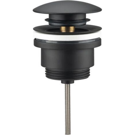 BONDE DE LAVABO UNIVERSEL CLIC-CLAC REA GOLD--noir mat