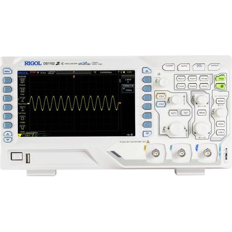 Rigol DS1102Z-E Oscilloscopio digitale 100 MHz 2 canali 1 Gsa/s 24 Mpts 8 Bit Memoria digitale (DSO) 1 pz. (1/5)