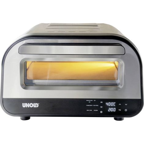Four à pizza électrique 68816 – Pierre à pizza 32 cm – 1700W – Température jusqu'à 450°C – Cuisson en 2 minutes – Unold (1/8)