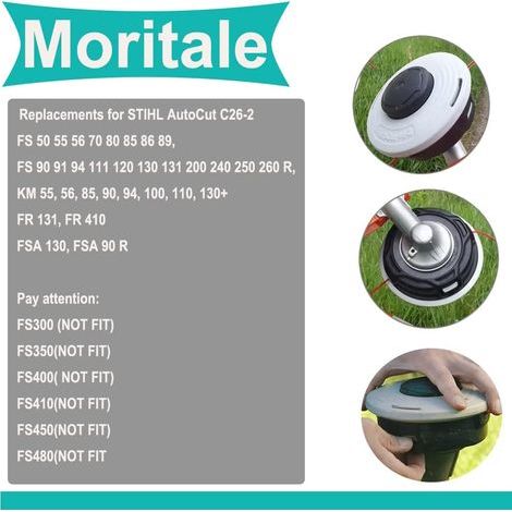 Tête Débroussailleuse Pour STIHL AutoCut C26-2 FS50 FS55 FS70 FS80 FS85 FS90 FS100 FS120 KM55 KM85 KM90 KM110 KM13040027102169 (STIHL AutoCut C26-2) (1/4)