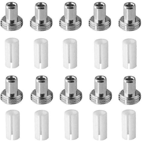 20 pièces de rechange pour détecteur de défauts visuels à fibre optique - 10 manchons de tube en céramique avec 10 contacts correspondants (1/5)