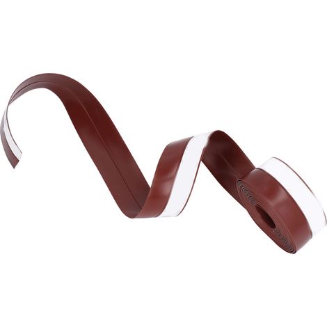 Bande adhésive silicone 5m pour portes et fenêtres, 3,5 cm de large, isolation étanche marron