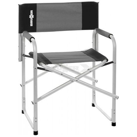 Brunner Sedia Regista Bravura 0404190N.C20 Pieghevole Alluminio Nero/Grigio