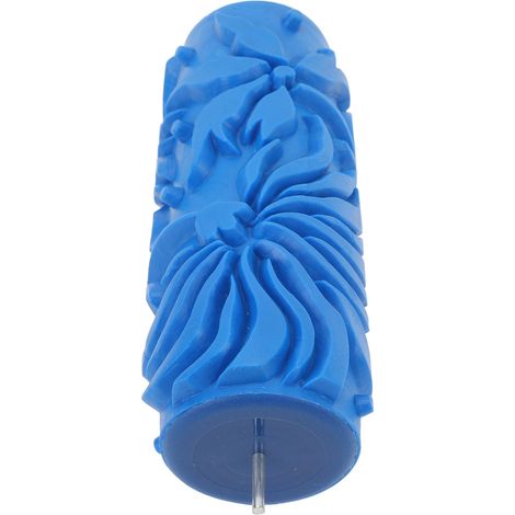 Rouleau à peinture à motifs de 12,7 cm (5 po) en caoutchouc réutilisable, multifonctionnel, pour la décoration murale, les meubles et les armoires. (1/5)