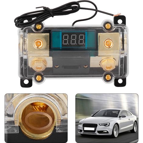 Fusibles Power Audio 200A Boîtier Porte-Fusible Distributeur Stéréo Affichage Numérique (1/3)