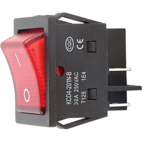 Interrupteur à bascule LED 4 broches en cuivre 2 vitesses, alliage d'aluminium, 30 A, sensible et étanche (1/5)