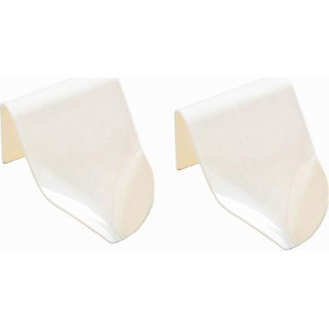 Juego de 2 jaboneras blancas para cocina, baño, ducha, caja de jabón, soporte para jabón, jabonera de plástico autodrenante para montaje en pared. (1/5)