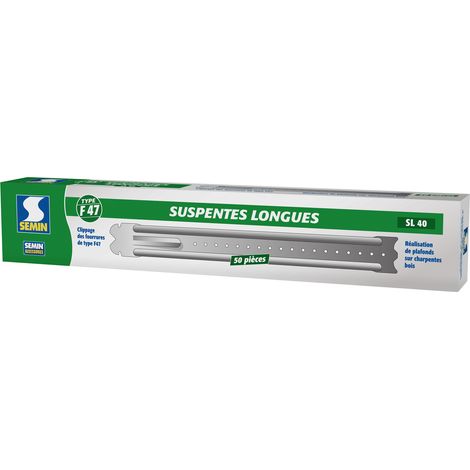 Suspentes Longues 400 mm F47 Semin - Boite de 50 (1/4)