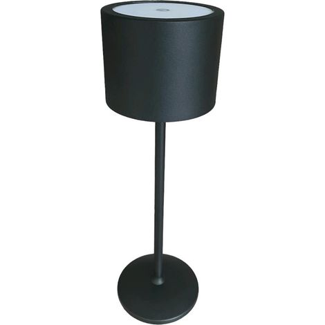 Lampada da Tavolo Dimmerabile Senza Fili Luce Calda Tonda Colore NERO (1/5)