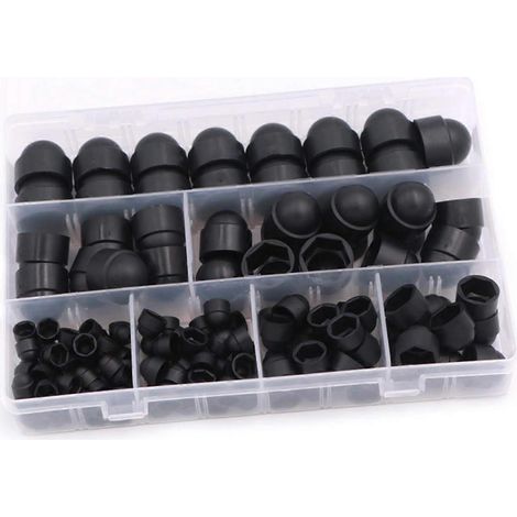 Kit de 145 cache-écrous et cache-boulons, 6 tailles (M4, M5). (1/5)
