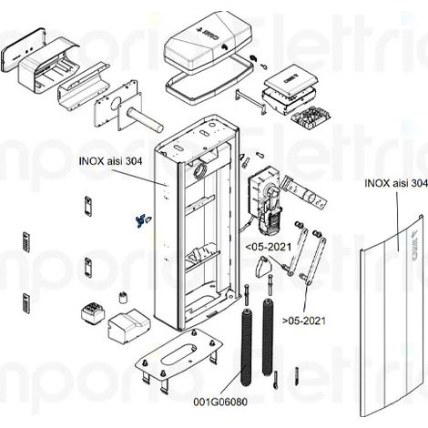came pièce détachée groupe serrure déverrouillage gt8 88003-0152 (1/2)