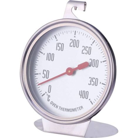 Thermomètre de four, thermomètre de pour grillades/fumoirs, grand afficheur indiquant clairement les températures indiquées pour les cuisines et domestiques (Couleur aléatoire) (1/5)