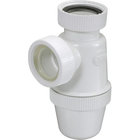 Sifone per lavabo PVC-C a vite, dado 33 x 42 per acqua molto calda