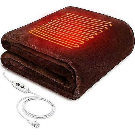 Chal eléctrico calefactable USB de 45x80 cm, lavable, con 3 niveles de calor y función de temporizador. (1/5)