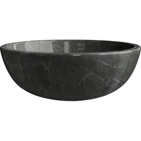 Vasque à poser en marbre - Coloris noir - D40 cm - LAVINO (1/5)