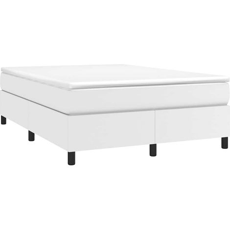 Boxspringbettgestell Weiß 140x200 cm Kunstleder vidaXL