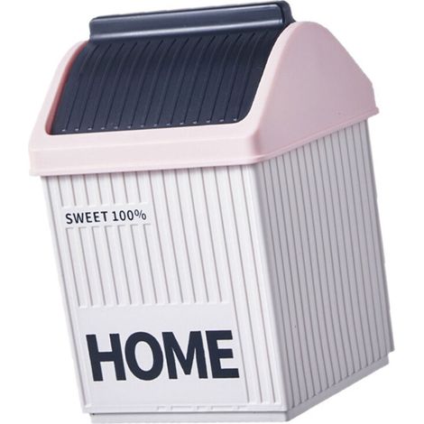 Papelera redonda para oficina o dormitorio - Azul
