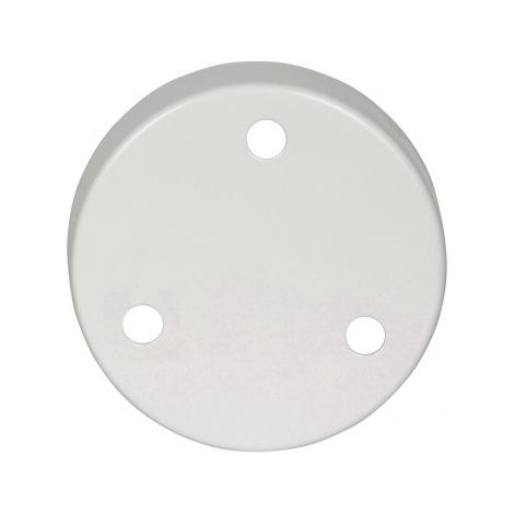 Rosace de plafond en métal blanc avec 3 passages de câble : optez pour la qualité et le style (1/5)