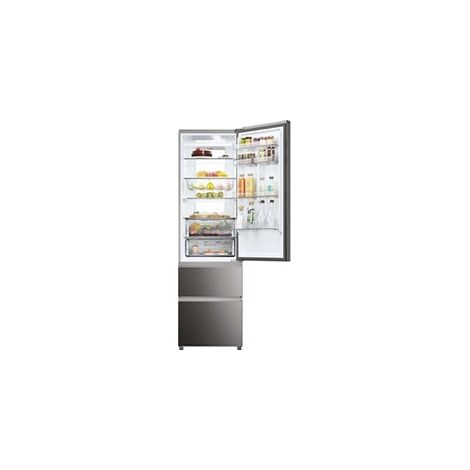 Haier – Réfrigérateur multi-portes 3 portes – Volume total 414 L – Congélateur 125 L – Froid ventilé – Classe C – 35 dB – Dégivrage automatique (1/5)