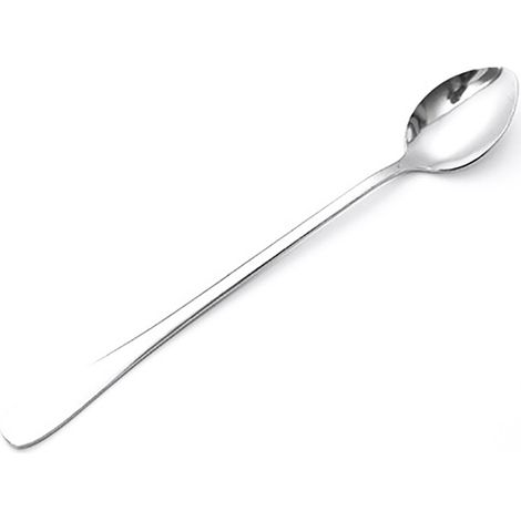 Cuillère À Café En Acier Inoxydable - Manche Long Et Tête Pointue - Pour Maison Et Café - Lot De 1 (1/2)