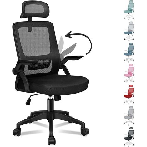 Ergonomischer Bürostuhl mit Netzrücken, 180kg belastbar, verstellbar (1/5)