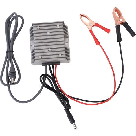 Convertisseur DC avec Cordons - Mini Dish - Booster 12V à 24V 5A - Aluminium Silicone - 2 Plug Étanches (1/5)