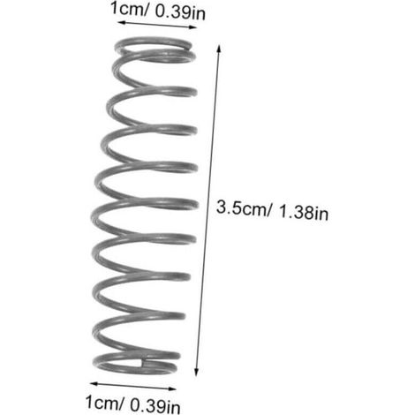 Ressorts de rechange pour sécateurs – Lot de 10 – Acier – Compatible avec la plupart des modèles standards (1/3)