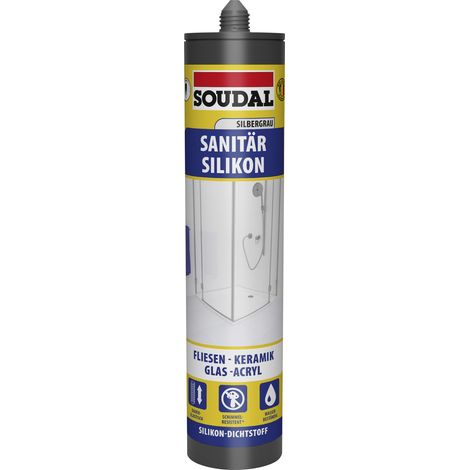 Soudal Sanitär-Silikon silbergrau 300 ml Dichtmaterialien