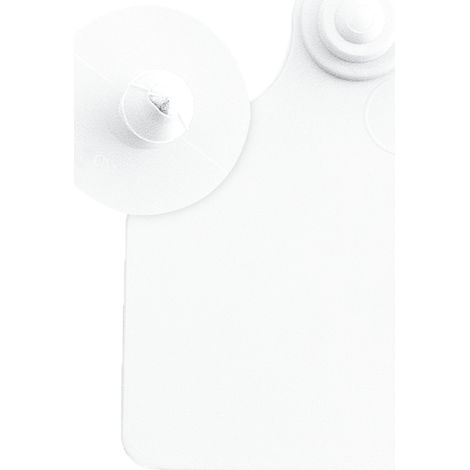 Boucles de marquage Ukal Flex maxi+bouton nue blanc x20 (1/3)