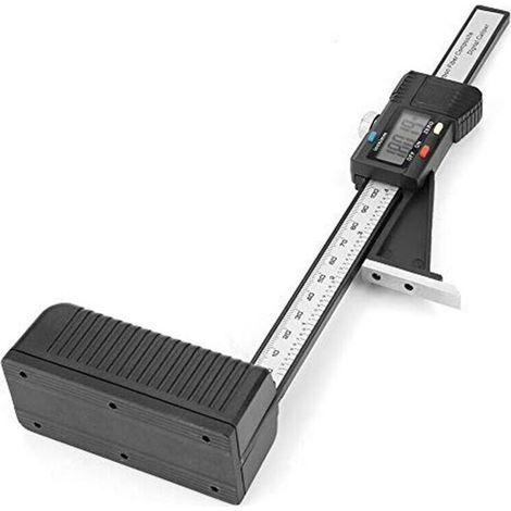 Jauge de Hauteur,0-150mm Jauge de Profondeur Numérique, LCD Digital Display Screen Précision Hauteur Ouverture Profondeur,avec Base Magnétique, noir, une pièce, (1/4)