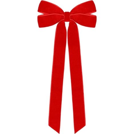 Ribbon Bow - Velours - 45 x 20 x 2,5 cm - Décoration Noël Arbre Guirlande Couronne Cheminée Escalier Mariage Intérieur Extérieur - 1 Pièce (1/5)
