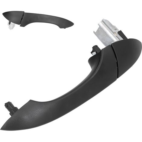 Poignée de porte arrière gauche côté conducteur 51218243617 Pour BMW X5 E53 00-06 (Noir cendré) (1/5)