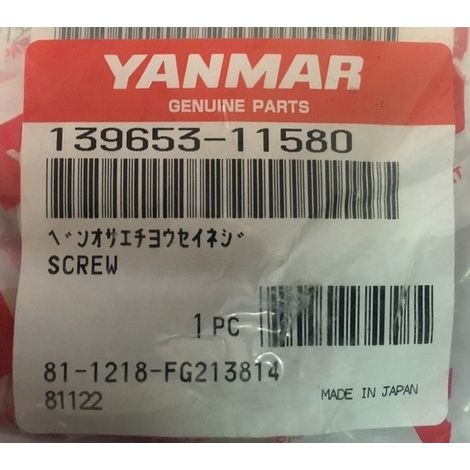 Yanmar 139653-11580 – Schraube/Vis