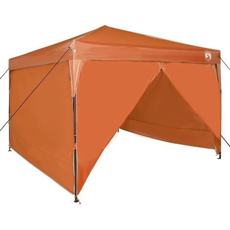 Tente à abri Orange 290 x 290 x 251 cm tissu (1/5)